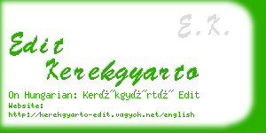 edit kerekgyarto business card